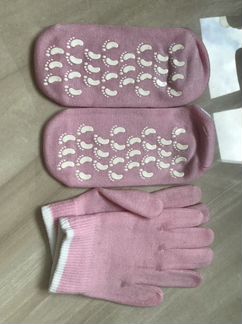 Силиконовые спа-носочки и перчатки Торг