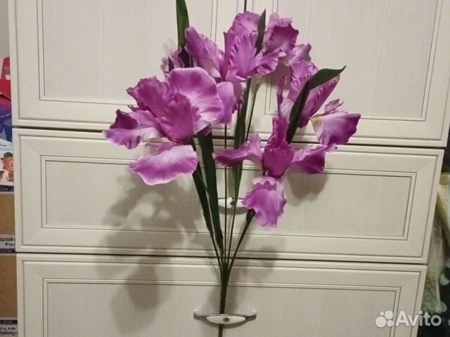 Ирисы ткань, высотта60см