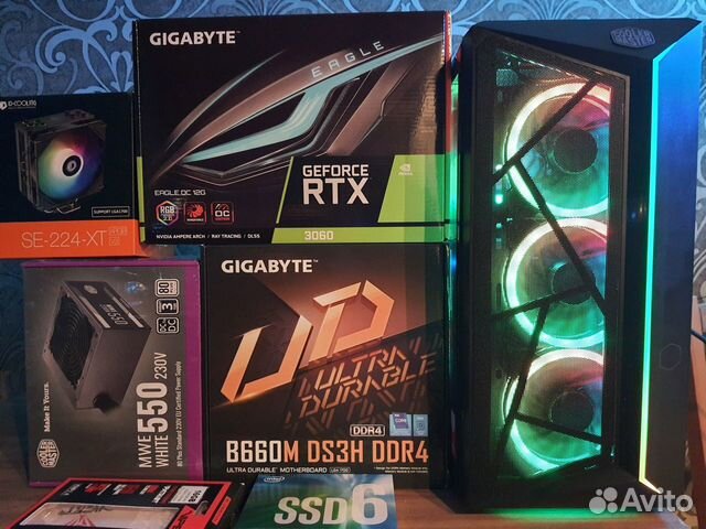 Мощный игровой пк Core i5 12го поколения+RTX3060