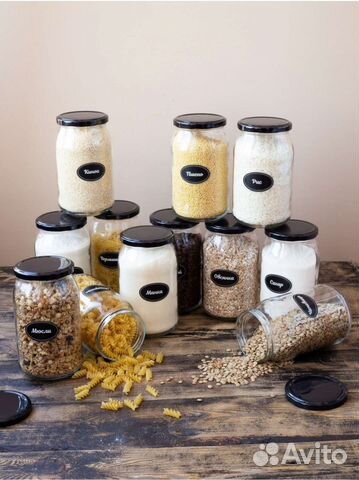 Набор банок для круп 12 шт