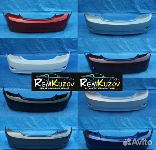 Бампер Задний Хендай Солярис 1 в Цвет