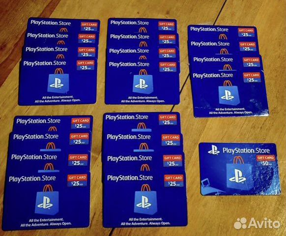 Карта пополнения playstation