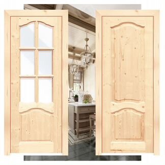 Межкомнатная дверь из массива сосны