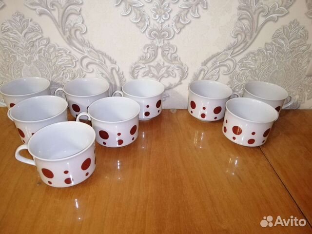 Чайный сервиз Дулёво, кружки керамические, новые