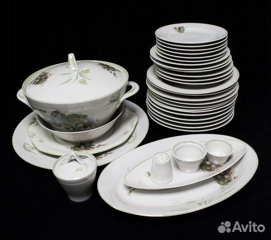 Сервиз столовый, Дулево, Виноград, 33 предмета