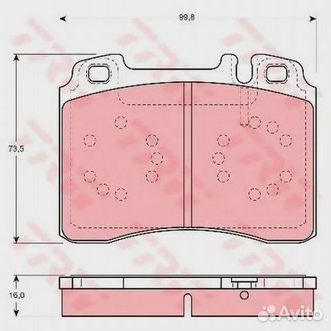 GDB1318 Комплект передних тормозных колодок