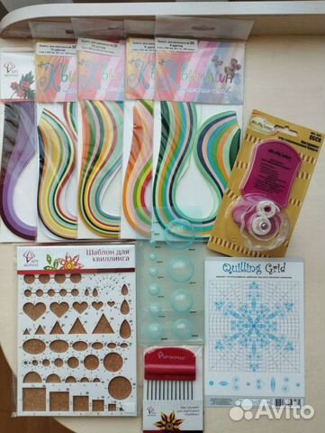 Квиллинг(гребень,бумага,шаблон-фигуры и др.)