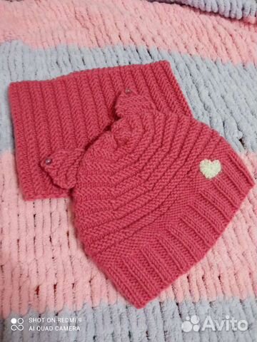 Шапка и снуд для девочки