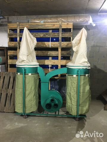 Стружкоотсос 8000м3/час, 7,5кВт, малошумный Россия