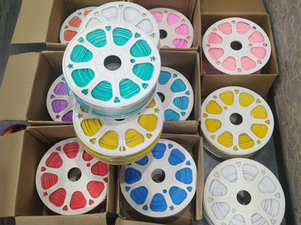 Гибкий неон 12 вольт шаг реза 10 мм sibneon