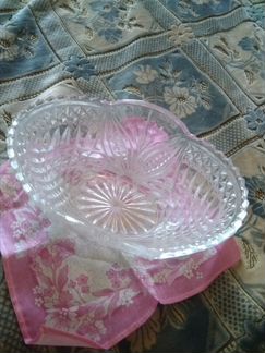 Ваза-салатник хрусталь