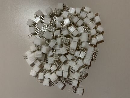 Разъем питания 6 pin (пин) угловой на хеш плату