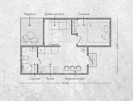 Модульный дом studio house 30 м²