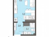 Квартира-студия, 20,3 м², 26/26 эт.