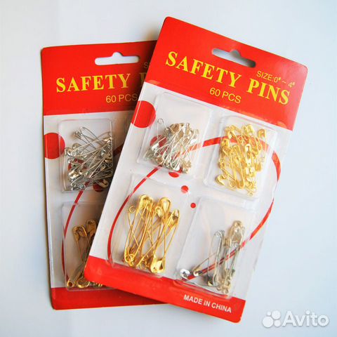 Булавки английские, набор