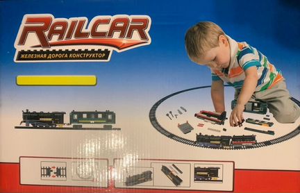 Конструктор поезд железная дорога, новый