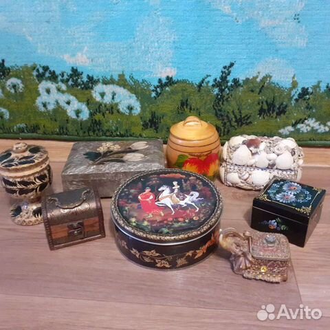 Отдам шкатулки матрешки деревянные СССР