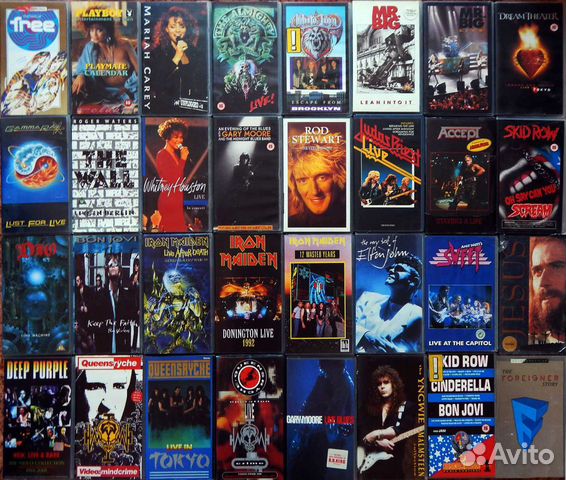 Коллекция лицензионных видеокассет (музыка)