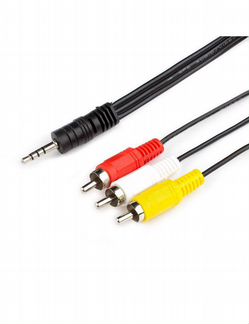 Кабель jack 3.5 mm - 3 RCA video