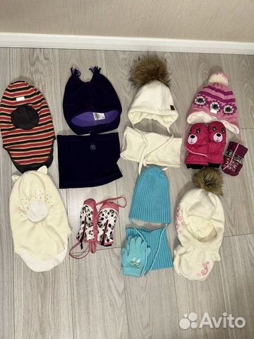 Шапка для девочки, зима, деми. Размеры 48-54