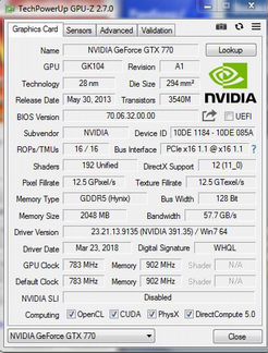 Видеокарта Nvidia GTX770 Китай