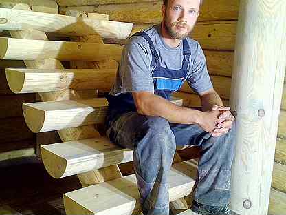 Мастер по изготовлению лестниц из брёвен (плотник)