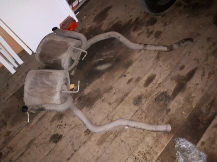 Задняя часть глушителя от BMW X5 E53 3.0 D