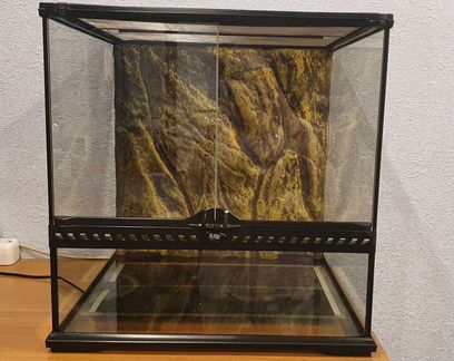 Террариум для рептилий exo terra 45/45/45 с плафон