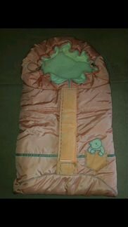 Зимний теплый конверт с овчиной