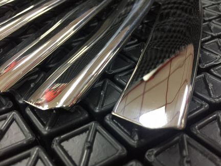 Хром накладки решётки радиатора Mitsubishi L200