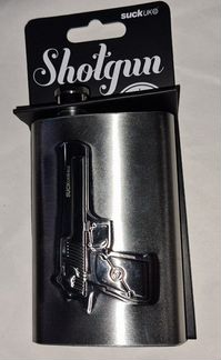 Фляжка стальная Shotgun с пистолетом Англия