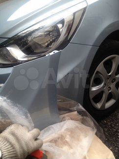 Бампера Hyundai Solaris в цвете