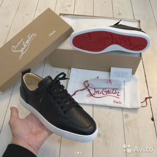 Кеды louboutin rantulow flat размер из кожи