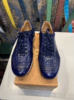 Кроссовки из кожи крокодила Alex Vos