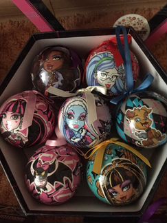 Новогодние игрушки Monster high