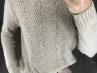 Свитер водолазка пуловер женский бежевый вязанный