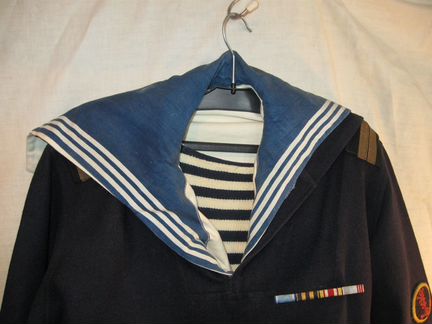 Черная морская форменка с гюйсом,1944 г