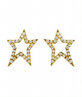 Золотые серьги Raima с бриллиантами