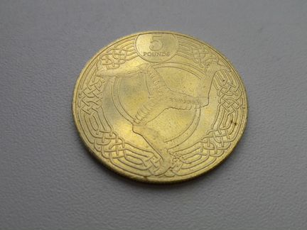 Редкая монета 5 фунтов Остров Мэн - 2017