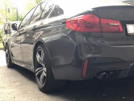 Насадки двойные на глушитель Акрапович M5 BMW G30