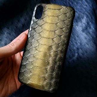 Чехлы на iPhone X XS айфон х из питона лакшери