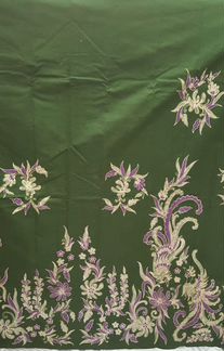 Винтажная коллекционная ткань батик яванский