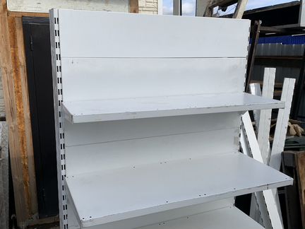 Стеллаж торговый пристеный 100/50/210