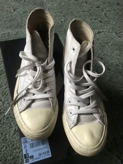 Кеды converse кожаные белые