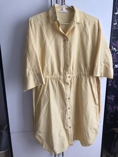 Платье - рубашка uniqlo