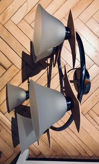 Люстра на 5 ламп и 2-х клавишный выключатель