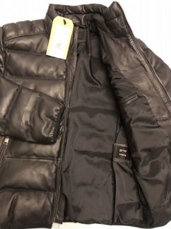 Кожаный пуховик UF4M