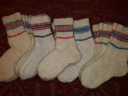 Носки шерстяные в стиле прованс