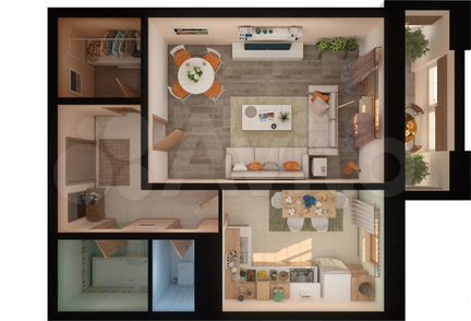 1-к квартира, 39.7 м², 9/19 эт.