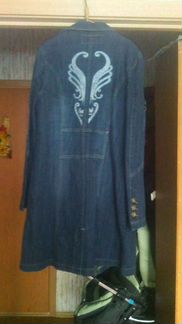 Джинсовый плащь